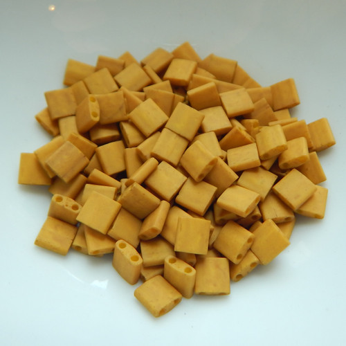 5MM Tila 5 grams Two Hole Beads Matte Mustard Miyuki No. 2312