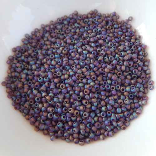 11/o TOHO 25 grams - Matte Transparent Amethyst Rainbow - Seed Beads No. 166cf