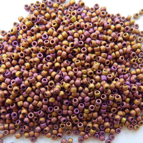 11/o TOHO Seed Beads Matte Copper Twilight 25 grams