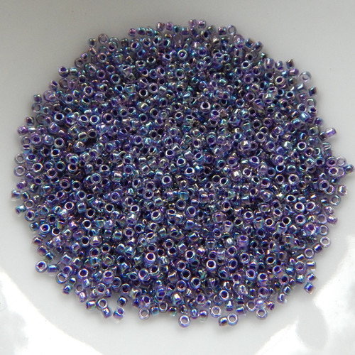 15/0 TOHO Seed Beads Grape Lined Rainbow 10 Grams Glass Bead - No. 774