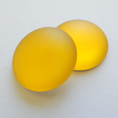 24mm Lunasoft Cabochon - Lemon - Quantity 1 - Luna Lucite Cabochon