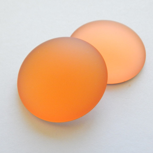 24mm Lunasoft Cabochon - Salmon - Quantity 1 - Luna Lucite Cabochon