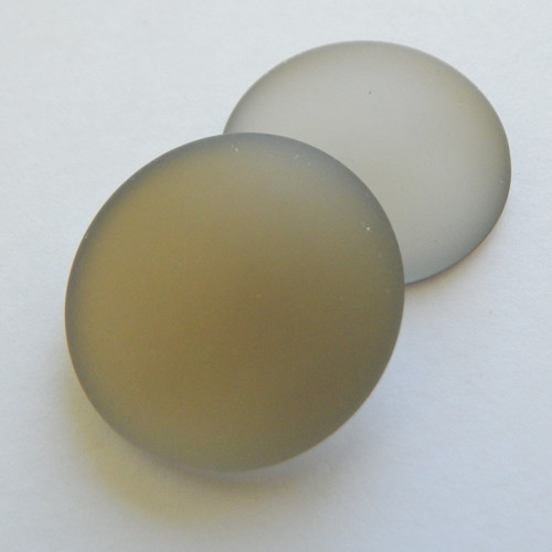 18mm Lunasoft Cabochon - Gray - Quantity 1 - Luna Lucite Cabochon