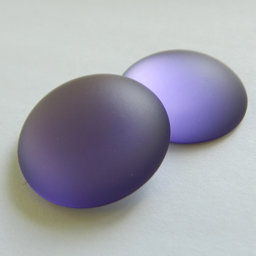 18mm Lunasoft Cabochon - Purple - Quantity 1 - Luna Lucite Cabochon
