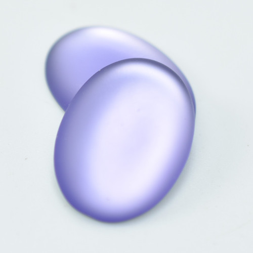 18.5x13.5mm Oval Lunasoft Cabochon - Lavender - Quantity 1 - Luna Lucite Cabochon