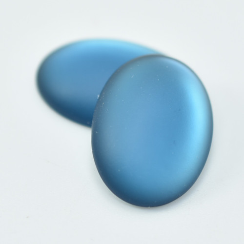 18.5x13.5mm Oval Lunasoft Cabochon - Montana Blue - Quantity 1 - Luna Lucite Cabochon