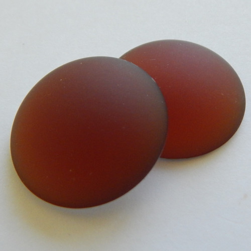 12mm Lunasoft Cabochon - Copper - Quantity 2 - Luna Lucite Cabochon
