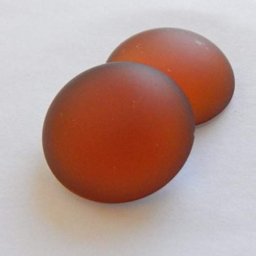 18mm Lunasoft Cabochon - Copper - Quantity 1 - Luna Lucite Cabochon