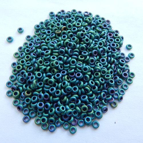 Demi 8/o Beads TOHO Higher Metallic Matte Iris Teal 10g