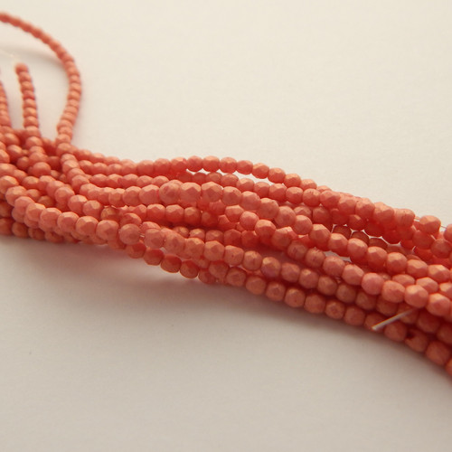 Fire Polished Faceted 2mm (100 beads) Czech Glass Pacifica Watermelon