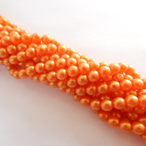 50 Beads - 6mm Druk Rounds Sueded Gold Lamé Hyacinth Pressed Czech Glass