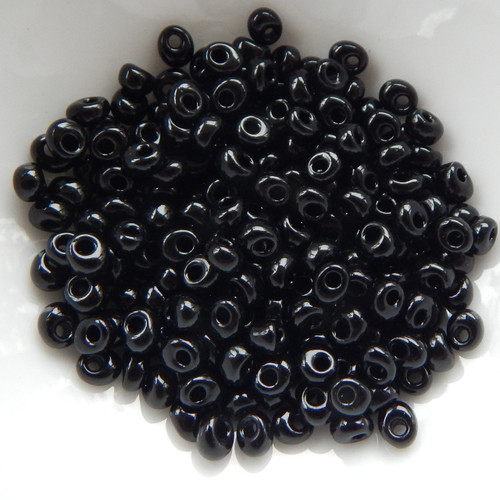 4mm Magatama Drop Jet 25 Grams Miyuki Glass Bead