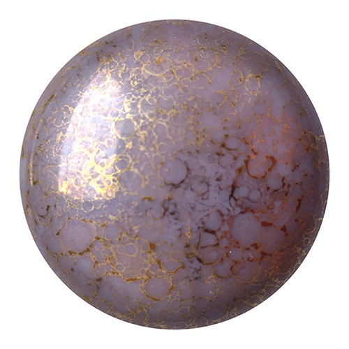 Cabochon Par Puca® 25mm Amethyst Bronze (1 Piece) Czech Glass Cab
