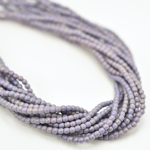100 Beads - 2mm Druk - Pacifica Elderberry - Czech Glass Rounds