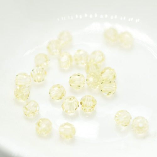 24 Beads - Swarovski Elements 5000 Series Crystal, Round - Jonquil