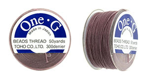 Mauve TOHO One-G Nylon Beading Thread 50 Yard Spool - (1 Spool)