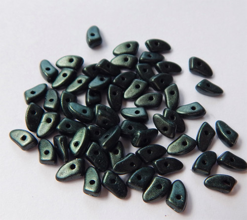 Prong Beads Metallic Suede Dark Forest 5 grams