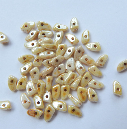Prong Beads Opaque Luster Picasso 5 grams