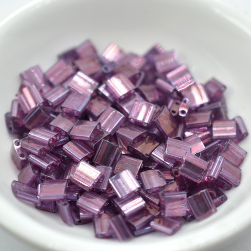 5MM Tila 5 grams Beads Light Amethyst Gold Luster Miyuki No. 316