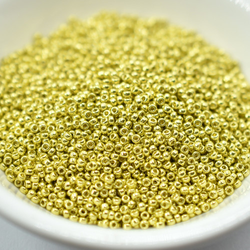 8 grams - 15/0 Miyuki Seed Beads - Duracoat Galvanized Zest No. 4205