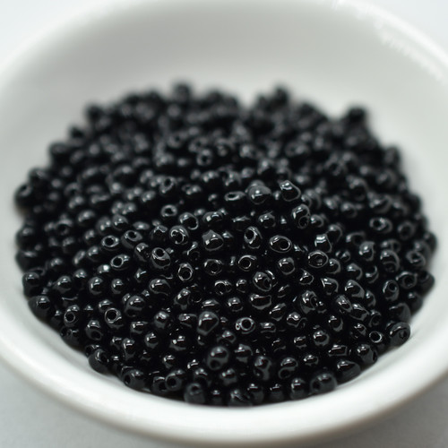 2.8mm Drop Beads Miyuki Jet, 10 Grams No. 401