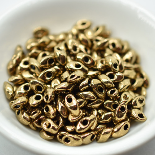 4x7mm Long Magatama Jet Dark Bronze, 10 Grams Miyuki - No. 457