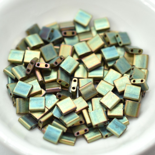 5MM Tila 5 grams Beads Matte Metallic Khaki Iris Miyuki No. 2035