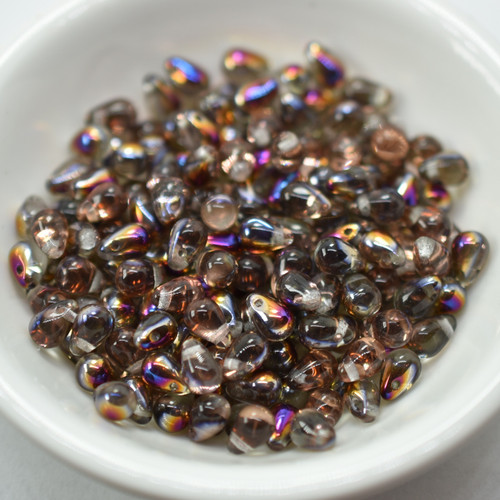 50 Beads - 4x6mm Teardrop Crystal SLiperit - Czech Glass