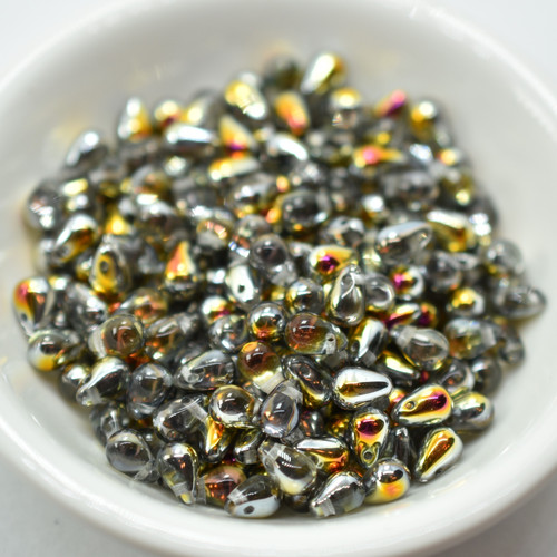 50 Beads - 4x6mm Teardrop Crystal Marea - Czech Glass