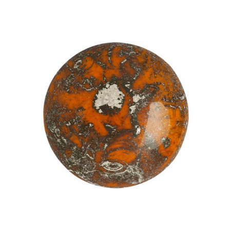 Cabochon Par Puca® 18mm - Opaque Hyacinth New Picasso - (1 Piece) Czech Glass Cab