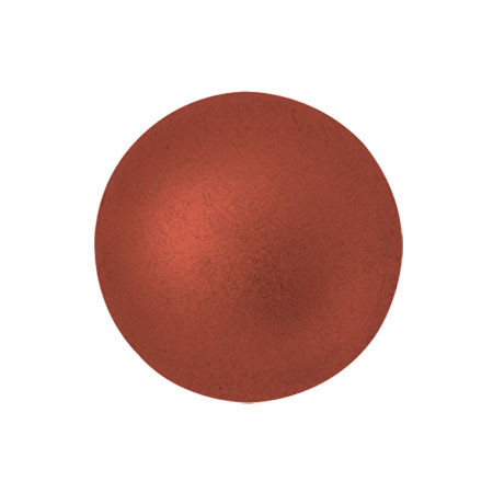 Cabochon Par Puca® 18mm - Bronze Red Matte - (1 Piece) Czech Glass Cab