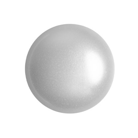 Cabochon Par Puca® 18mm - White Pearl - (1 Piece) Czech Glass Cab