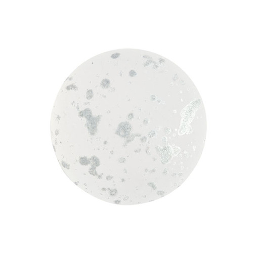 Cabochon Par Puca® 25mm -Crystal Matte Splash Silver - (1 Piece) Czech Glass Cab