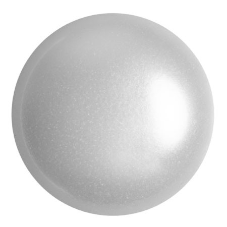 Cabochon Par Puca® 25mm - White Pearl - (1 Piece) Czech Glass Cab