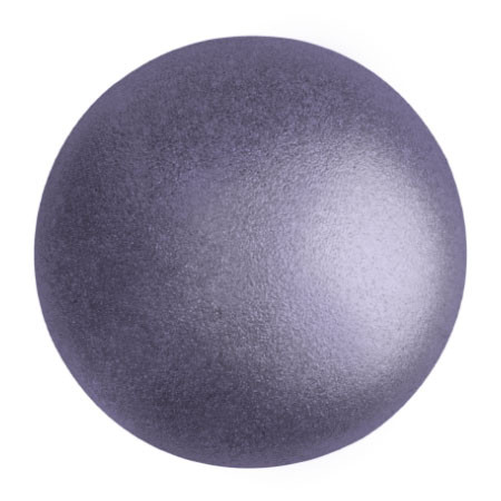 Cabochon Par Puca® 25mm - Metallic Matte Purple - (1 Piece) Czech Glass Cab