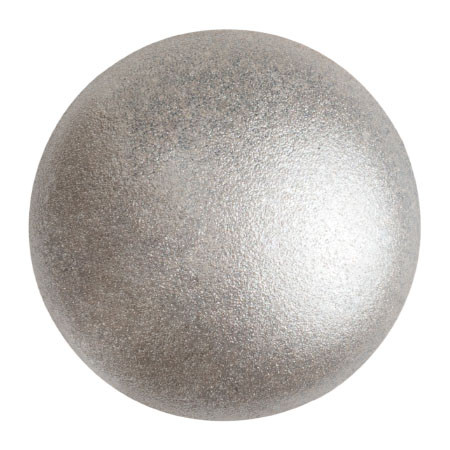 Cabochon Par Puca® 25mm - Metallic Matte Beige - (1 Piece) Czech Glass Cab