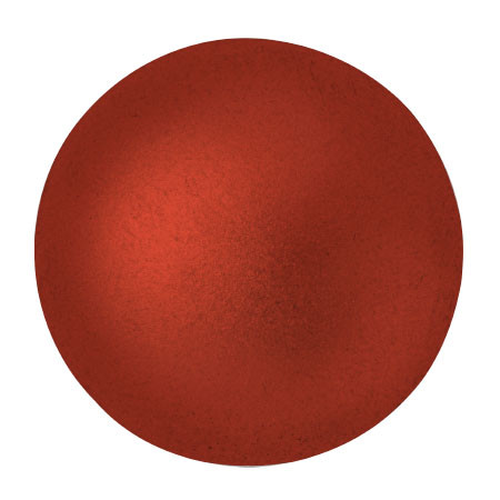 Cabochon Par Puca® 25mm - Red Metallic Matte - (1 Piece) Czech Glass Cab