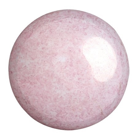 Cabochon Par Puca® 25mm - Opaque Light Rose Ceramic Look - (1 Piece) Czech Glass Cab