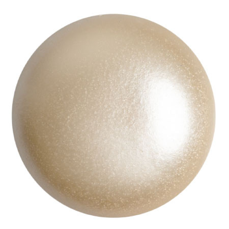 Cabochon Par Puca® 25mm - Cream Pearl - (1 Piece) Czech Glass Cab