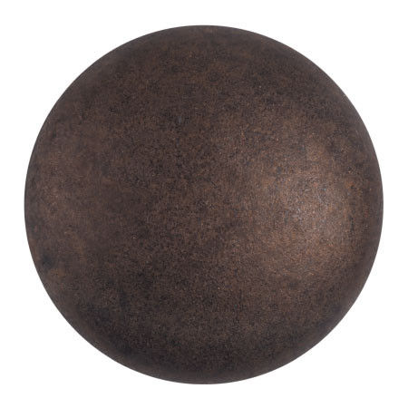 Cabochon Par Puca® 25mm - Dark Bronze Matte - (1 Piece) Czech Glass Cab