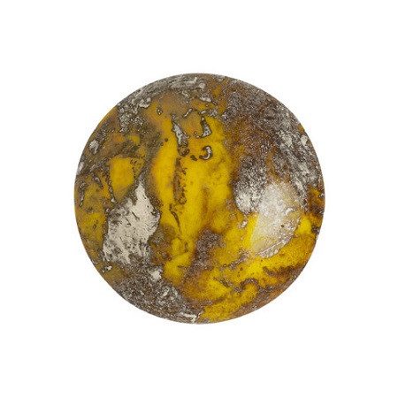 Cabochon Par Puca® 25mm - Opaque Jonquil New Picasso - (1 Piece) Czech Glass Cab