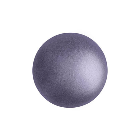Cabochon Par Puca® 14mm - Metallic Matte Purple - (1 Piece) Czech Glass Cab