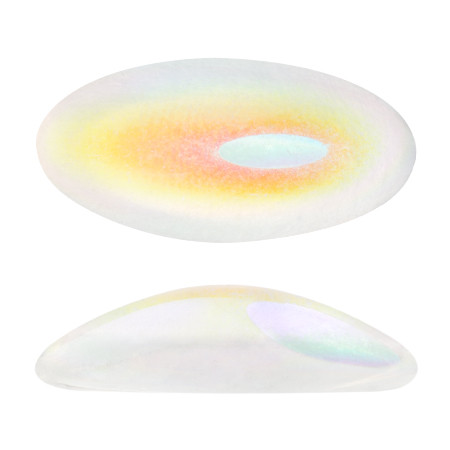 2 Pieces - Athos® Par Puca® Paris® 20x10mm - Crystal AB - Czech Glass Cab