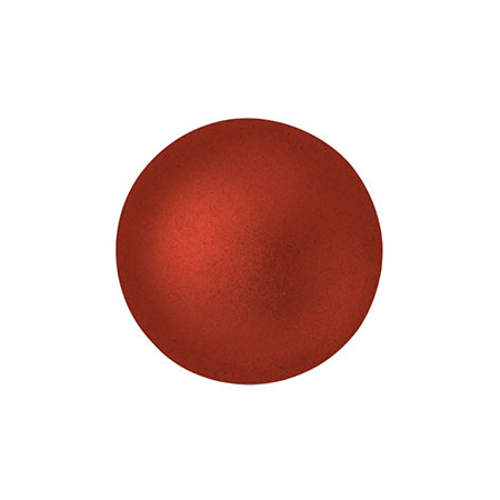 Cabochon Par Puca® 14mm - Red Metallic Matte - (1 Piece) Czech Glass Cab