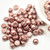 Cabochon 7mm 2-Hole (25 beads) Saturated Metallic Butterum Czech Glass Beads