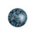 Cabochon Par Puca® 14mm - Metallic Matte Blue Spotted - (1 Piece) Czech Glass Cab