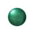 Cabochon Par Puca® 14mm - Green Turquoise Pearl - (1 Piece) Czech Glass Cab