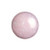 Cabochon Par Puca® 14mm - Opaque Light Rose Ceramic Look - (1 Piece) Czech Glass Cab