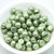 25 Beads - Cabochon 7mm 2-Hole ColorTrends Saturated Greenery