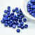 Cabochon 7mm 2-Hole ColorTrends Saturated Metallic Lapis Blue (25 beads)